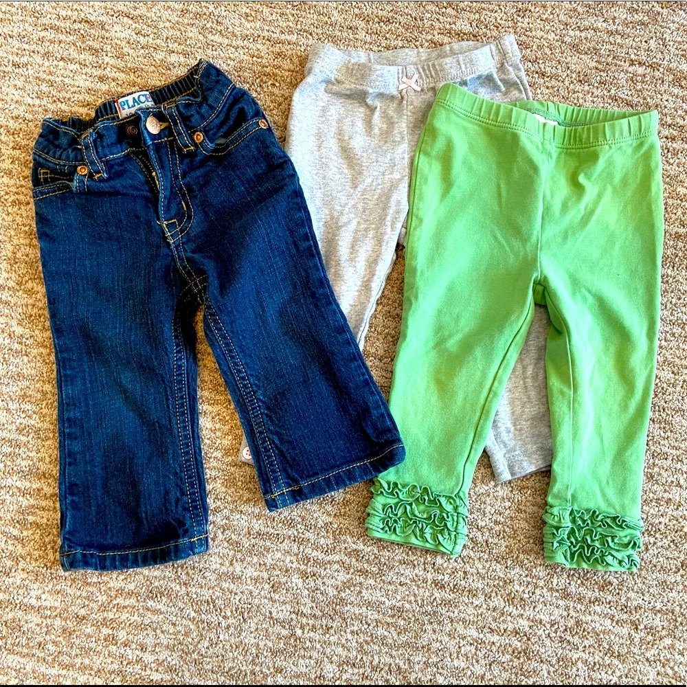 5/$20! Bundle of 3 pairs of 12 Month pants
